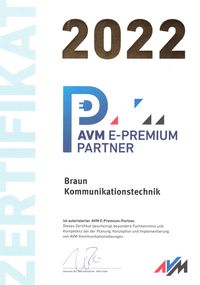 AVM 2022 Zertifikat